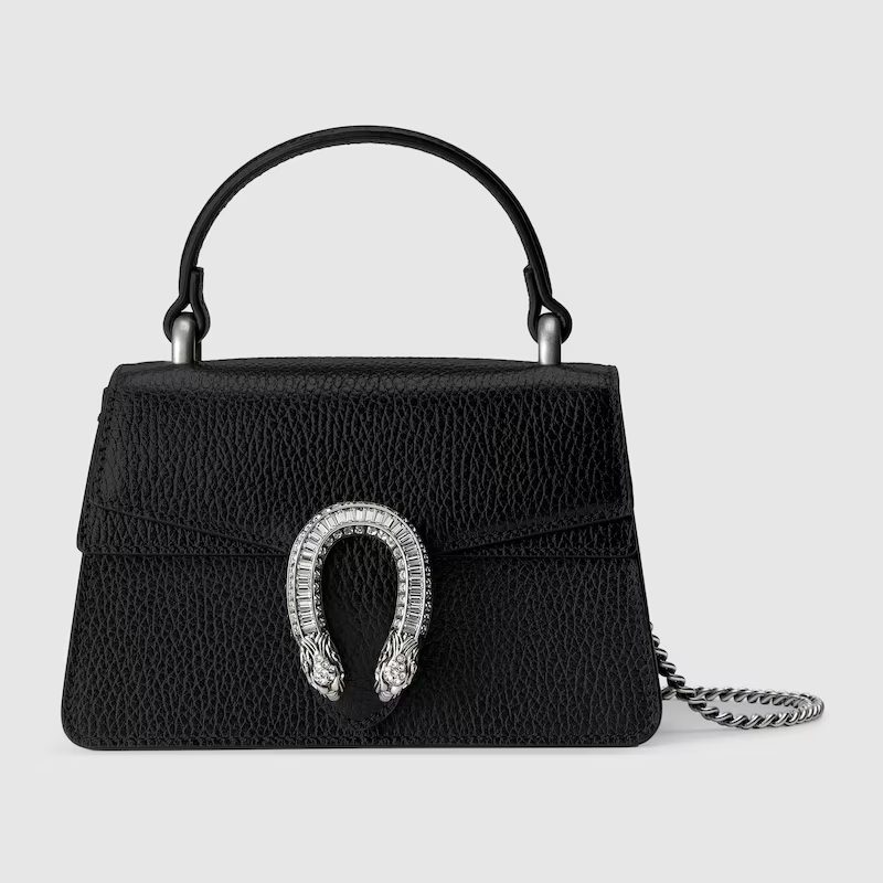 GUCCI DIONYSUS MINI TOP HANDLE BAG（Black）